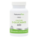 NaturesPlus PRO Calcium D-Glucaraat (CDG) 600 mg - 90 capsules - Non-GMO, Vegan, Glutenvrij, Sojavrij - 90 porties