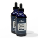 Superior Colloïdale Silver, Waiora, Liquid Mineral Supplement, 40 PPM, voor Immune Support, Blue Glass Bottle with Dropper (2 bott/44 serv.)