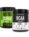 Jacked Factory Nitrosurge Pre-workout in Grape & BCAA in Fruit Punch voor spieropbouw en herstel
