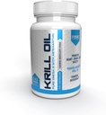 Pure Label Nutrition Fresh Antarctic Krill Oil 1000mg, Omega 3's, Extra Strength, EPA & DHA softgels met antioxidant Astaxanthine. Heart Health Supplement en No Fishy Aftersmaak. 240 gelcaps