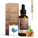 Nutralis Black Walnut Wormwood Gut Cleanse,Wormwood Black Walnut Clove Liquid Drops with Soursop, Pumpkin Seed, Garlic Oregano, Digestion Aid & Boosts Energy,Gut Health & Absorption