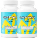 SmartGrow Premium Growth Formula for Teens – Bone, Brain, Sleep & Eye Support – Calcium, Vitamin D3, L-Theanine – Daily Wellness Supplement (180 Capsules) – 3 Month Supply
