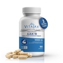 ADK 10 - Vitamin ADK Supplement, 90 Capsules - High Potency Vitamin A, D3(10,000 IU) K2 as MK-7 for Bone, Heart & Calcium Absorption – Non-GMO, Gluten Free (3-Month Supply)