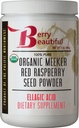 Bessen Mooie biologische Meeker Red Raspberry Seed Powder (Ellagic Acid, Fiber) - 1 lb (454g) - Koudgeperst van US-Grown Frambozen