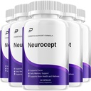 Neurocept Supplement Capsules – All Natural Maximum Strength Formula, Focus & Memory Support (5 Pack – 300 Capsules)