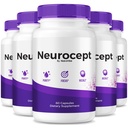 (5 Pack) Neurocept – Brain Supplement and Concentration Support Formula | Neurocept for Memory, Focus & Clarity | Natural Ingredients, Neuro Cept Easy-to-Take Daily Pills, Reviews (300 Capsules)