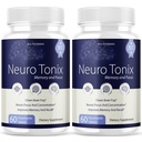 (2 Pack) Neurotonix Memory Supplement - Official Formula - Neuro Tonix Memory Tablets for Focus and Memory, Neruotonix Brain Supplement Pills, Neuro Tonix Advanced Formula Maximum (120 Capsules)