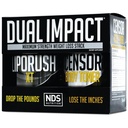 NDS Voeding Maximale sterkte Dual Impact Stack - Krachtige 2-in-1 gewichtsverlies Kit combineert hoge energie vet-brandende XT Thermogene met Premium CLA Censor body toner (60 Caps & 90 Softgels)