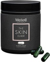 WelleCo The Skin Elixir Greens Powder Capsules with Zink, Kurkuma, Essential Skin Food, Supports Collageen Formation, Gluten Free & Vegan Glowing Skin Supplement, Firmness & Elasticity, 60 Capsules