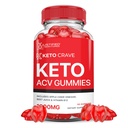Justified Laboratories Keto Crave Keto ACV Gummies (1000 mg) - 60 Count - Formulated with Apple Cider Vinegar, Folate & Vitamin B12 - Non-GMO, Vegan, Gluten Free - 30 Servings