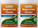 Best Naturals Magnesium Citrate Powder 1 Pond (1 LB (Pack of 2))
