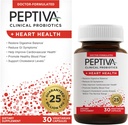Peptiva Probiotica Heart Health - Heart Health Support Supplement, 25 miljard CFU, Multi-strain Probiotic, Lactobacillus Acidophilus, Bifidobacterium, Digestieve Ondersteuning - 30 Vegetarische Capsules