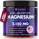 Magnesium Glycinate 2150 MG Gummies, High Absorption Magnesium Glycinate, Citrate & Malate, Sugar-Free, Vegan, Chews for Men & Women, 60 Gummies, Mixed Berry Flavor– 60 Mixed Berry Flavor Chews
