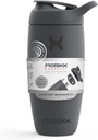 Promixx Pursuit Shaker Bottle Geïsoleerde roestvrij stalen waterfles en shaker Cup, 18oz, Graphite Gray