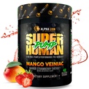 ALPHA LION Superhuman Pump Pre Workout Powder, Nootropic Cafeine & Stim Free Preworkout Supplement, Nitric Oxide Booster, Muscle Gainer, Energy & Focus (42 Servers, Mango Veiniac Flavor)