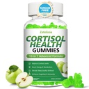Cortisol Gummies for Women, 16-in-1 Cortisol Supplements for Women, Cortisol Reducer with Ashwagandha, Rhodiola Rosea, Magnesium, L-theanine, for Relaxation, Zzz, Cognition, Apple Flavor, 60Cts