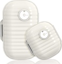 Organisateur de pilules de voyage, 2 packs Portable Pill Box 7 Day Small Pill Case Preuve d'humidité Médicament quotidien Vitamine Conteneur pour vitamines, Suppléments Médicament Tracker Voyage Essentiels (Small+ Large)