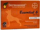 Bayer Dermoscent 6 Spot On Skin Care voor kleine honden tot 22 lb Visolie Voedingssupplementen