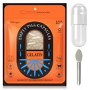 Pill Capsules Lege grootte 0, 100 Tell Gelatine Capsule met Micro Lab Lepel, DIY Pill Capsule Vulling, Glutenvrij en niet Globe Certified, Clear