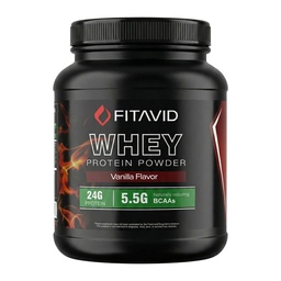 Whey Protein Powder – 24g Protein, 5.5g BCAAs, Whey Isolate Blend, Low Sugar Protein Powder for Muscle Recovery & Lean Muscle, Post Workout Protein, 2 lb, 30 Servings (Vanilla)