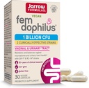 Formules de Jarrow Fem-Dophilus - 1 milliard d'organismes par portion - 30 capsules de légumes - femmes Probiotique - santé urinaire - jusqu'à 30 portions