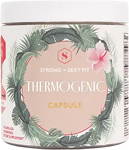 Sterk + sexy fit, gewicht en dieet ondersteuning gezondheidssupplement, trainingssupplementen, natuurlijke energie met groene thee Extract, eetlust & stofwisseling ondersteuning, supplementen voor vrouwen, ongearomatiseerde, 60 capsules