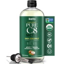 Kepi Biologische MCT Olie - Smaakloze C8, Non-GMO, Gecertificeerde Biologische, Glutenvrije, Palmolie Vrij, Veganistisch, Koosjer, Halal, 16 oz Kokosolie