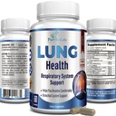 Long Support Supplement, Long Cleanse & Lung Detox Formula, Long Health Ondersteuning voor duidelijke longen, comfortabele ademhaling, Bronchial Health, 60 capsules