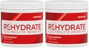 AdvoCare Rehydrate - Electrolyte Drink Mix - Includes Magnesium, Sodium, Potassium & Calcium - Antioxidant & Amino Acid Fortified - Supports Hydration & Recovery - Red Raspberry, 12.7 oz (Pack of 2)