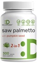 Zag Palmetto Supplement met pompoenzaad, 300 Capsules 
