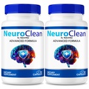 (2 Pack) NeuroClean Capsules – Clean Daily Formula with Premium Ingredients to Help Support Concentration, Recall & Everyday Focus | Just 2 Easy-to-Swallow Pills a Day (120 Capsules)