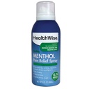 HealthWise 10.5% Menthol Pain Relief Spray | Cold Hot Sensation | 3 oz. 85 mL | Non-Greasy Formula | Immediate Penetrating Action | External Analgesic