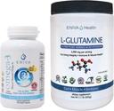 Eniva L-Glutaminepoeder, 1,1-Pond en Omega-3 Visolie (60 doppen)