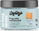 Chewsy Zo lang Stress, Kalm Fruitige Kauwen, Blijf Kalm & Gefocust. w/L-theanine, Aminozuur, GABA, Glycine, Tyrosine, Taurine & Magnesium. Niet-GMO en Glutenvrij. Tropische Fruitige Kauwen, 30-dagen levering