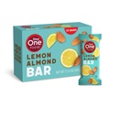 Stap 1 Foods Citroen Amandel Bar, Hart Gezonde Snack Plant Sterolen, Omega 3's High Fiber Snack Gluten & Dairy Free, Veganistisch, Zero Sodium, Granola Bars (12 Pack)