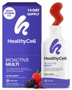 Healthycell Bioactive Daily Liquid Multivitamin for Men & Women – 20+ Essential Vitamins, Minerals & Antioxidants for Brain, Heart, Immune Support, Skin & Hair Support - 14 Gel Packs