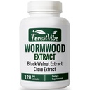 Wormwood Complex with Black Walnut & Clove, 3-in-1 Herbal Blend, Sweet Wormwood Extract Capsules, 120 Vegan Capsules, 2 Month Supply, Non-GMO & Gluten Free Supplement