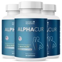 Alphacur – Natural Supplement with Magnesium, Alpha Lipoic Acid, Turmeric & CoQ10 – Non-GMO, 100% Natural, Made in the USA, GMP-Certified – 30 Capsules, 3 Month Supply