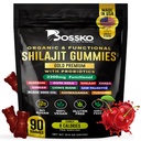 3200 MG Pure Himalaya Shilajit Gummies Organic for Men & Women with Probiotics & Magnesium Ashwagnadha Chaga Turmeric Fulvic Acid 105+ Trace Minerals I Vegan Non-GMO I Lab Tested I 90 Count