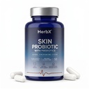 Skin Probiotic Capsules - Gut-Skin Care Routine Supplement for Face & Glow - Non-GMO, Vegan - 120 Veggie Capsules