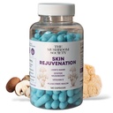 Skin Rejuvenation Supplement - Inner Skin Glow & Cellular Repair Formula – Lion’s Mane, Oyster, Vitamin E, Niacin + Beta-Glucans – Antioxidant + Beauty Blend - 120 Vegan Capsules