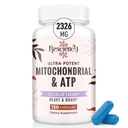 2326 MG Mitochondriale Supplementen met ATP, Vitaminen, CoQ10 & PQQ, effectiever dan Creatine HMB & Nitric Oxid, Energie, Duurzaamheid, Kracht, Herstel & Spier, Biologische, 120 Capsules
