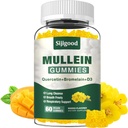 Mullein Gummies for Longs, Mullein Leaf Extract Supplement for Digestief & Respiratory & Immuun Support with Bromelain, Quercetin, Mango Flavor, 60 Count