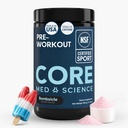 Core Med Science Pre Workout Powder for Men & Women - NSF Certified for Sport - Low Stim with Caffeine, L-Citrulline, Beta Alanine & Alpha GPC for Clean Energy, Focus & Pumps - Bombsicle, 30 Servings