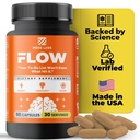 FLOW – Nootropic Brain Supplement for Focus, Memory, Creativity&Mental Clarity – Complete Daytime Cognitive Support with Lion’s Mane, Bacopa, Ginkgo, Guayusa | Vegan, Gluten-Free, Lab-Tested