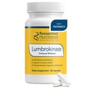 Researched Nutritionals Lumbrokinase Supplement - Enzyme Nutritional Supplements for Circulatory Support & Fibrin Balance - High-Potency 880,000 IU with Delayed Release (60 Capsules)