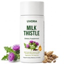 Uvora Milk Thistle Detox, 80% Silymarin Liver Support Formula with Inositol & Turmeric, Non-GMO Ingredients,Free from Gluten and Soy. Vegan-Friendly, 90 Capsules