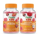 Levensbaar Prebiotic Fiber Kids + Calcium Magnesium & Zink Kids, Gummies Bundle - Grote Proeverij, Vitamine Supplement, Glutenvrij, GGO vrij, Kauwbare Gummy