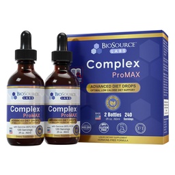 BioSource Labs Complex ProMAX Premium Diet Drops 2 oz (2 Bottle Pack) - 60 Day Supply