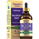 Piping Rock Valerian Root Extract Liquid Drops | 4 Fl Oz | Premium Herb Supplement Tincture | Vegetarian, Alcohol Free | Non-GMO, Gluten Free